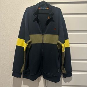 Polo by Ralph Lauren Men's Jacket in Navy, Yellow, and Olive